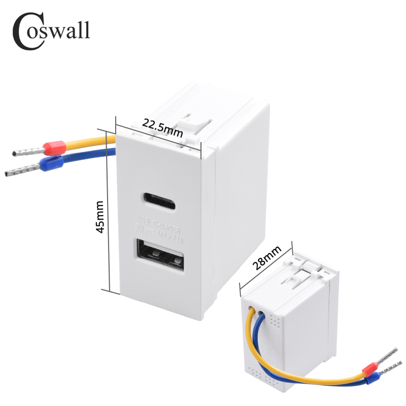Outdoor Usb Power Strip - COSWALL E45 / P45 Series White