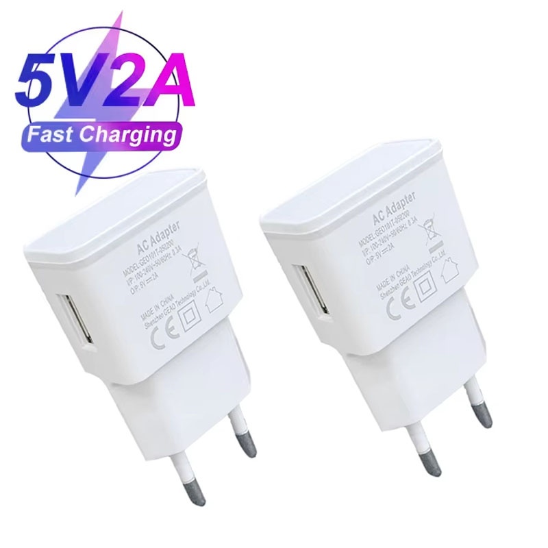 Outdoor Usb Power Adapter - Universal EU Plug 5V1A Dual USB