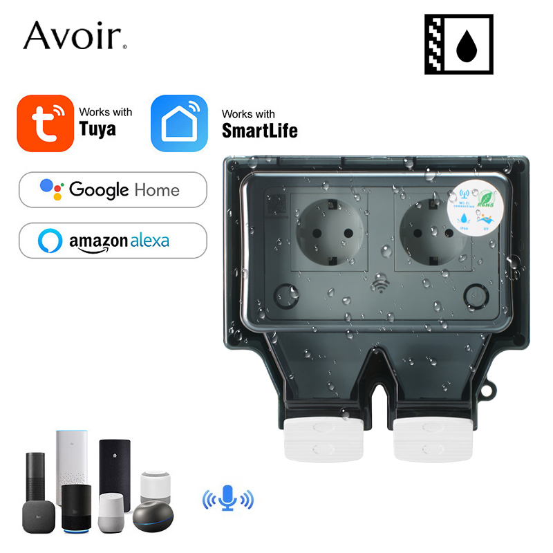 Avoir Tuya Wall Electrical Soc - Outdoor Usb Power Strip review and price