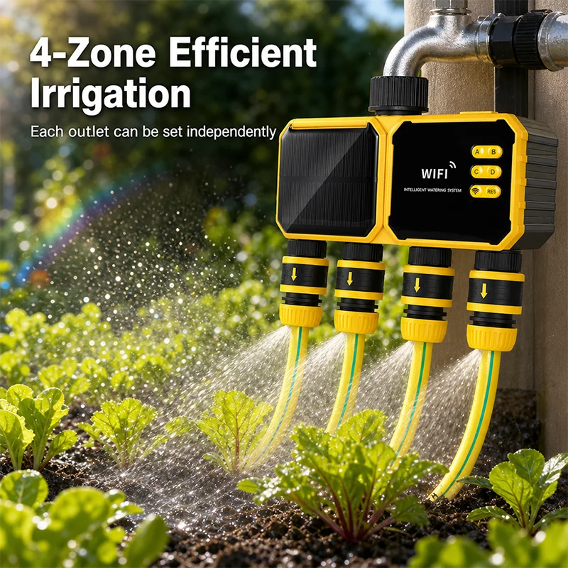 Solar Powered WiFi Smart Irrig - Power Zone Outdoor Timer review and price