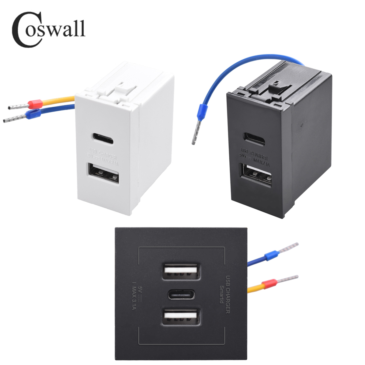 COSWALL E45 / P45 Series White - Outdoor Usb Power Strip review and price