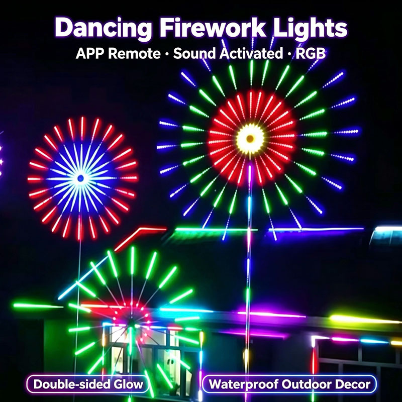 USB Powered RGBIC Firework LED - Outdoor Usb Power Strip review and price