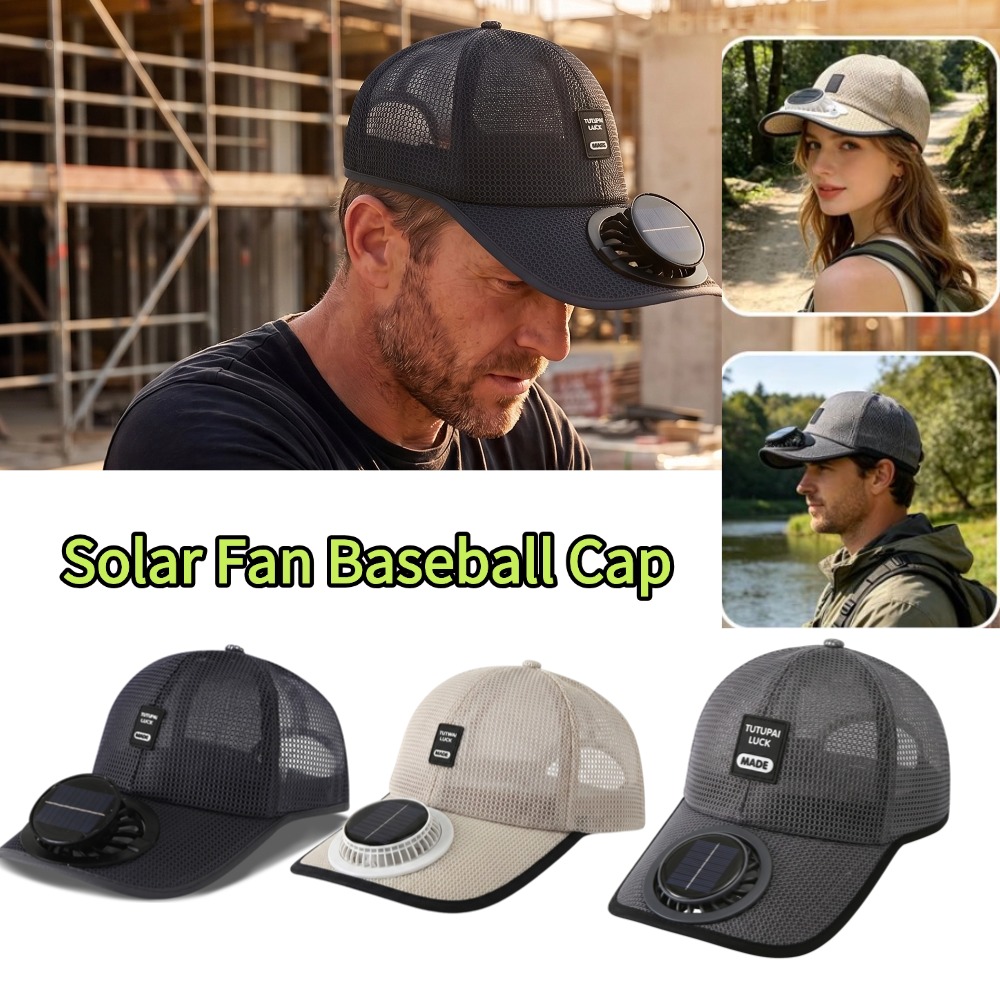 Unisex Solar Powered Fan Cap F - Outdoor Powersports review and price