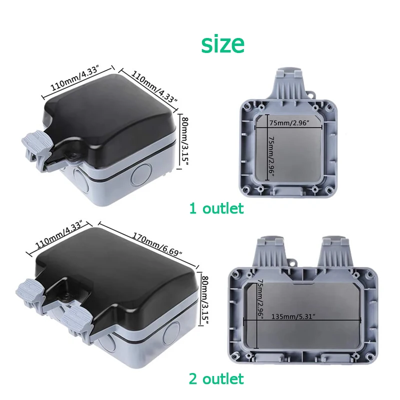 EU KR Outdoor Wall Waterproof  - Outdoor Power Plus review and price