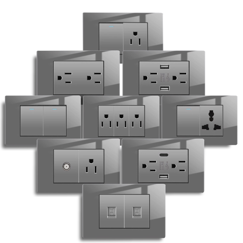 Us Standard Grey Tempered Glas - Outdoor Usb Power Strip review and price
