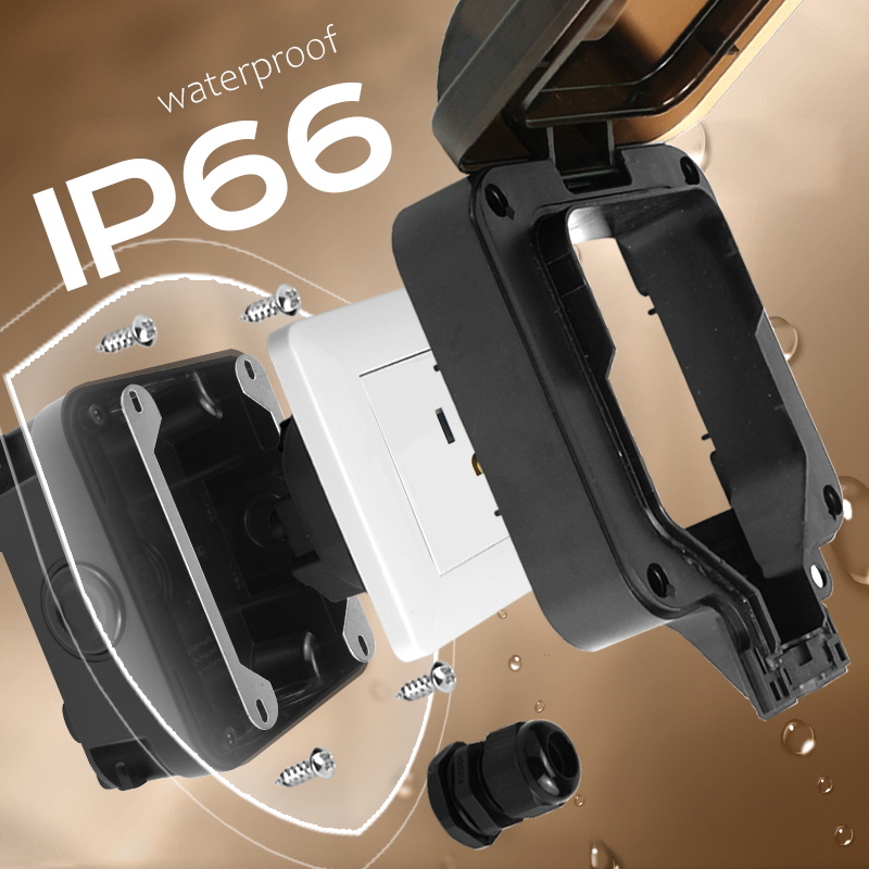 Avoir IP66 Wall Waterproof Soc - Outdoor Usb Power Strip review and price