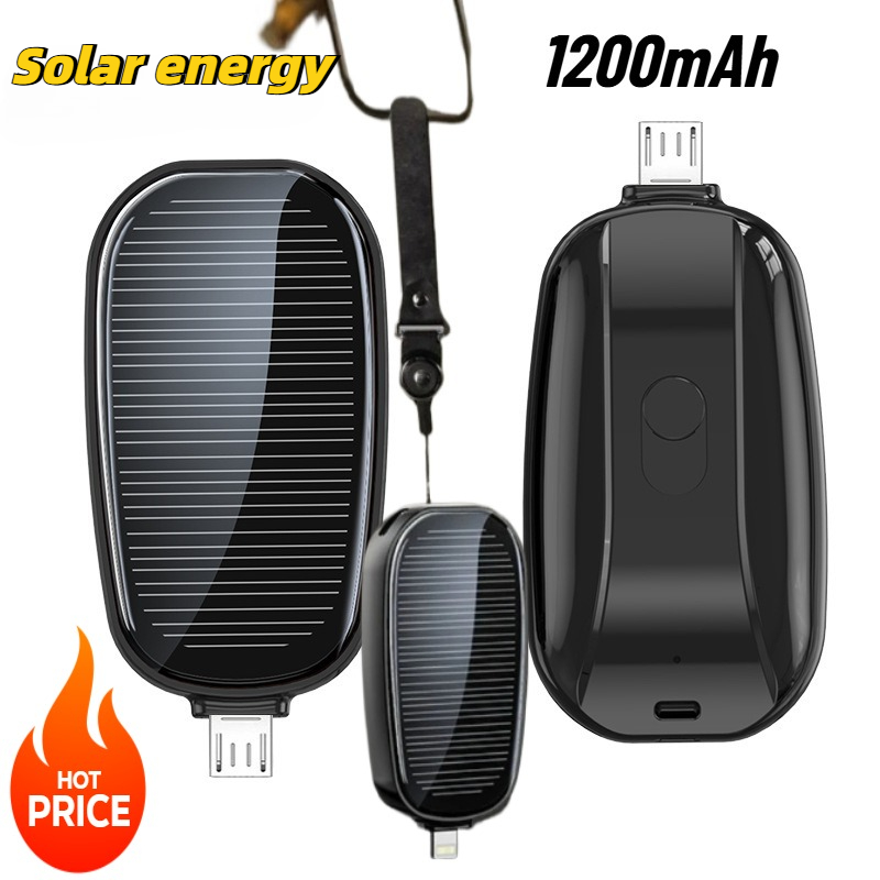 1200mAh Solar Mini Power Bank  - Outdoor Usb Power Adapter review and price
