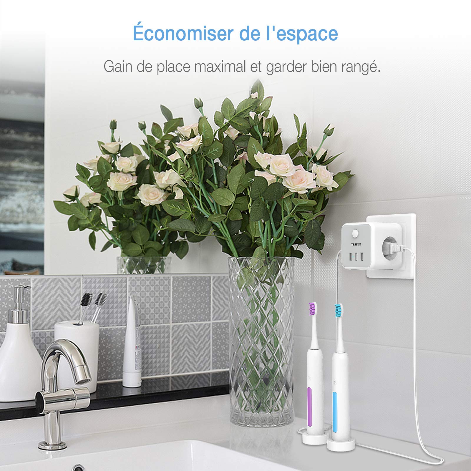 TESSAN European Korea Plug Ele - Outdoor Usb Power Strip review and price