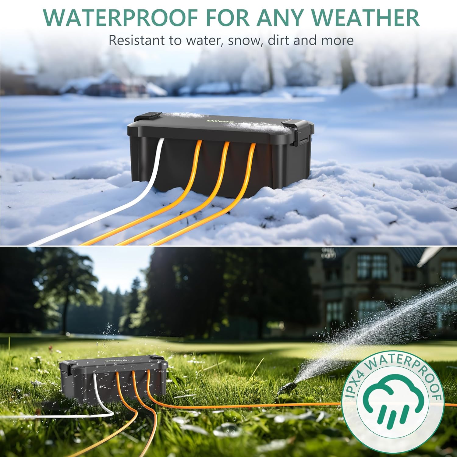 Diivoo Outdoor Waterproof Elec - Outdoor Power Board Box review and price