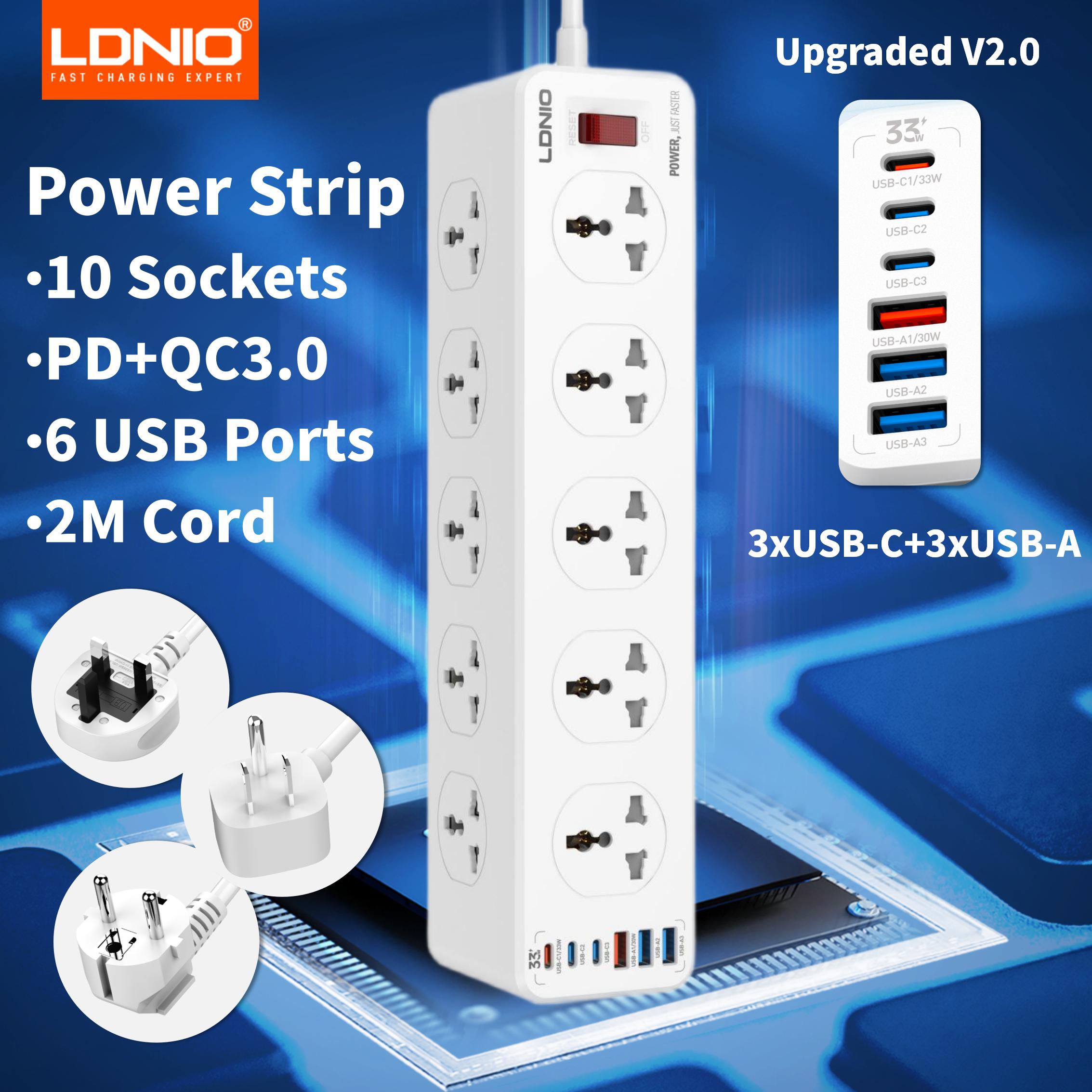 LDNIO UNIVERSAL OUTLET 2M Exte - Outdoor Usb Power Strip review and price